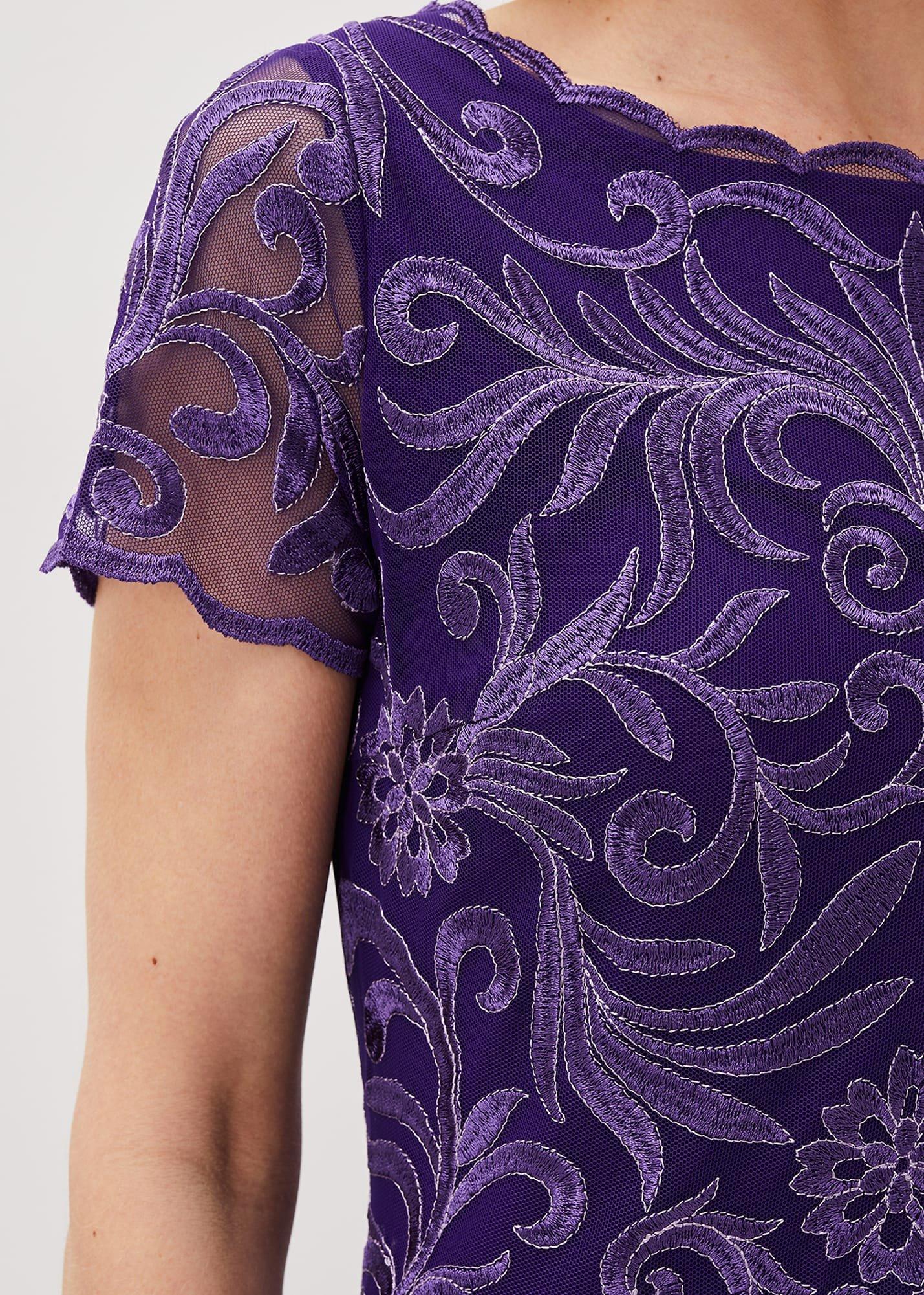 Nessa Embroidered Midi Dress