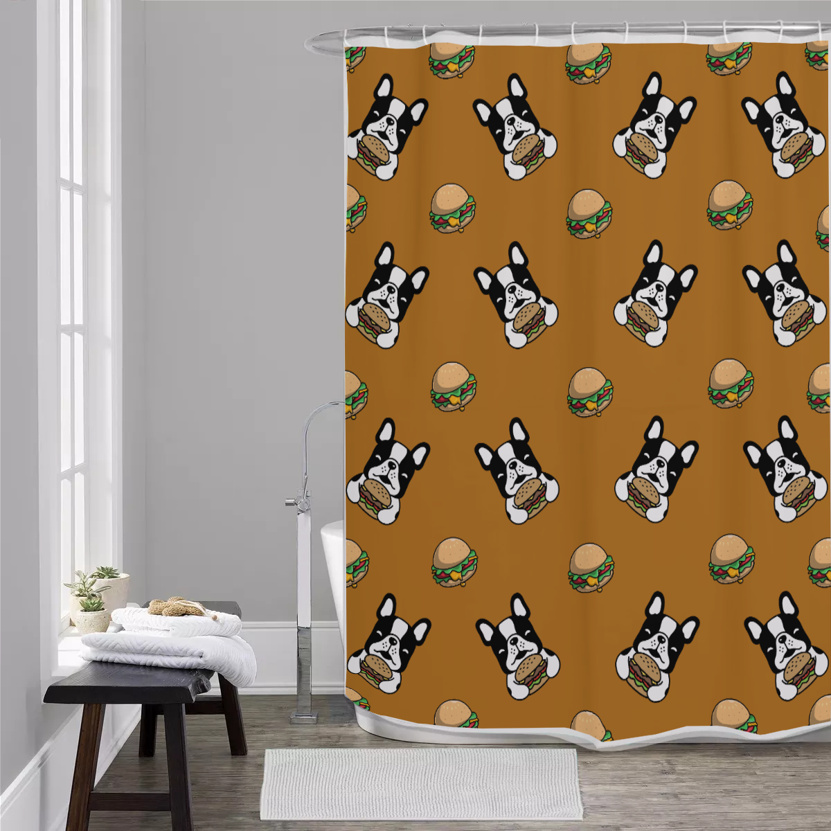 French Bulldog Porter Shower Curtains Useful Frenchie Gear