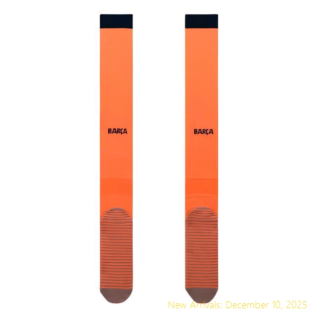2025-2026 Barcelona Barca Durable Third Socks (Orange) - Great Deal