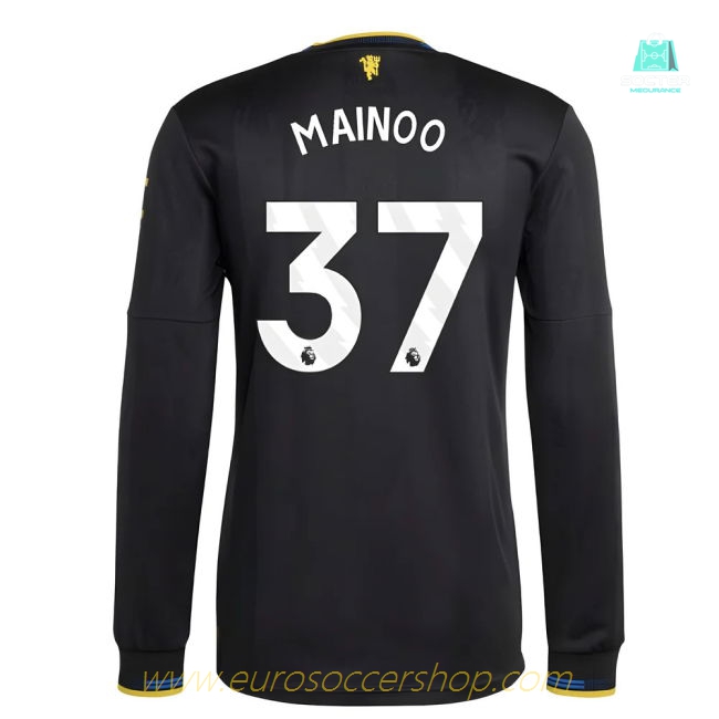 2025-2026 Man Utd Authentic Long Sleeve Third Shirt (Mainoo 37)