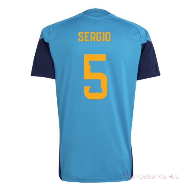 2026-2027 Spain Training Jersey (Bold Aqua) (Sergio 5)