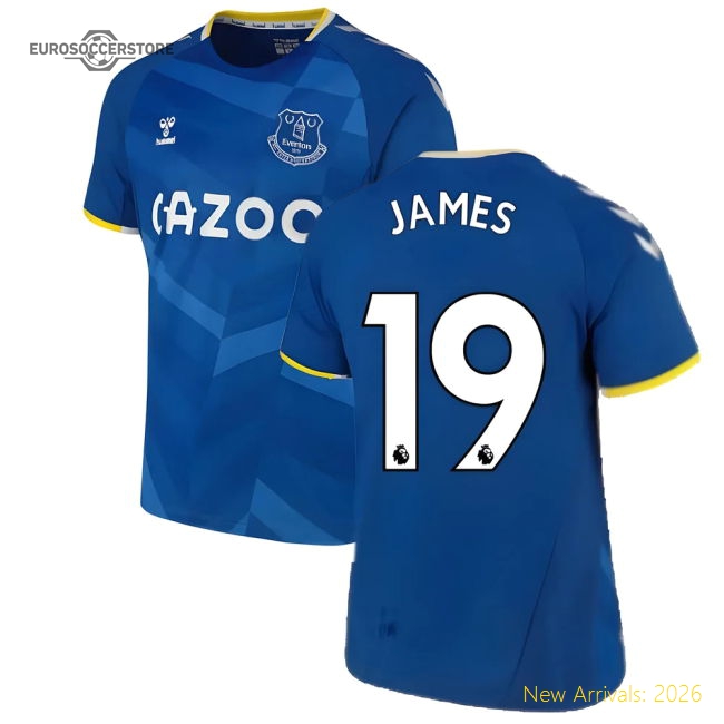 Authentic 2021-2022 Everton Home Shirt (james 19) - Premium Quality