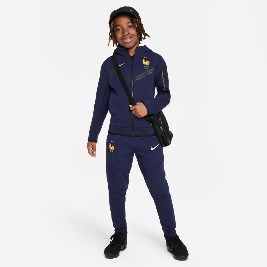 France Sweatpants Nsw Tech Fleece Jet Blackened Blue/club Gold Kids