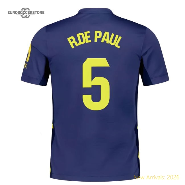2025-2026 Atletico Madrid Away Shirt (R.De Paul 5)