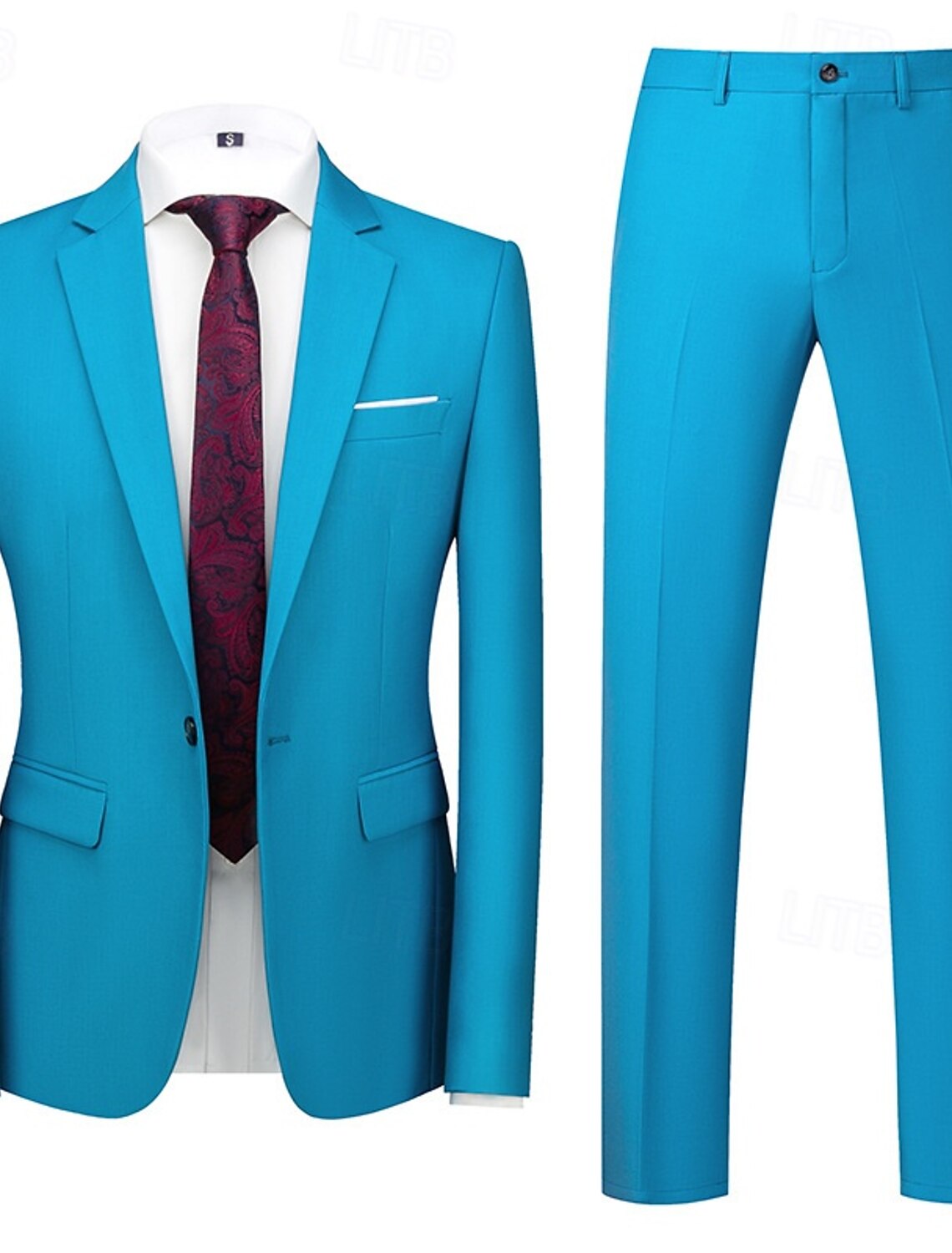 Men's Blazer Suits Business Cocktail Party Wedding 2 Piece Fashion
