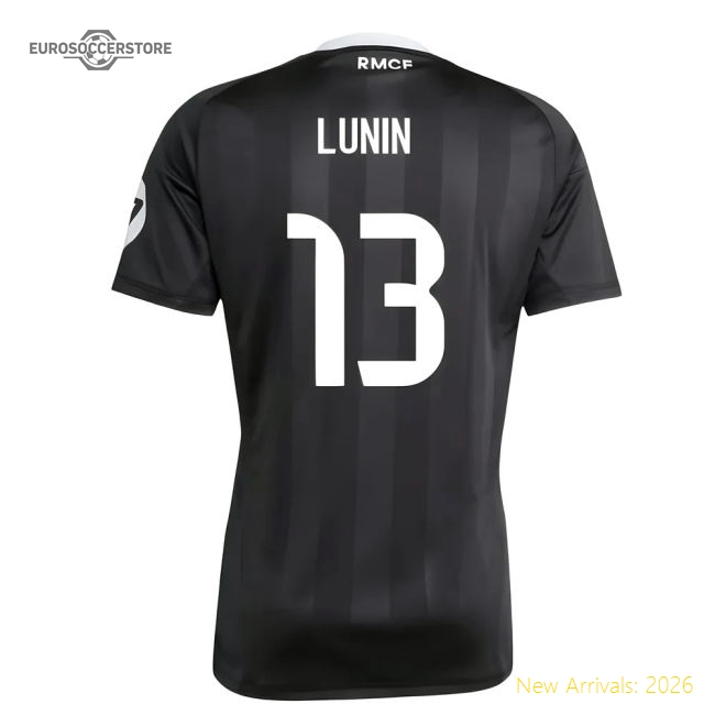 Premium-grade 2025-2026 Real Madrid Third Goalkeeper Shirt (black)