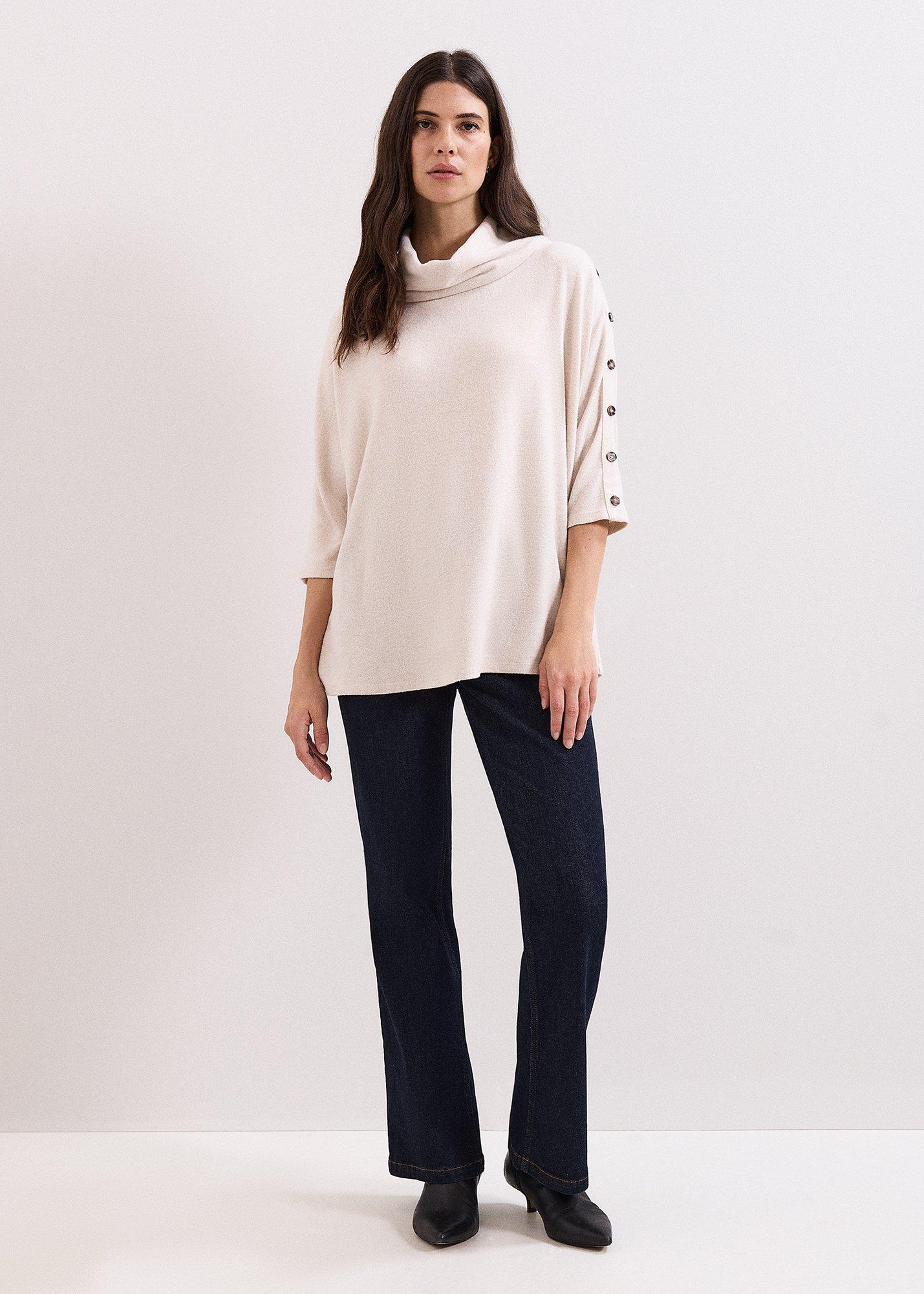 Toni Button Detail Snuggle Top