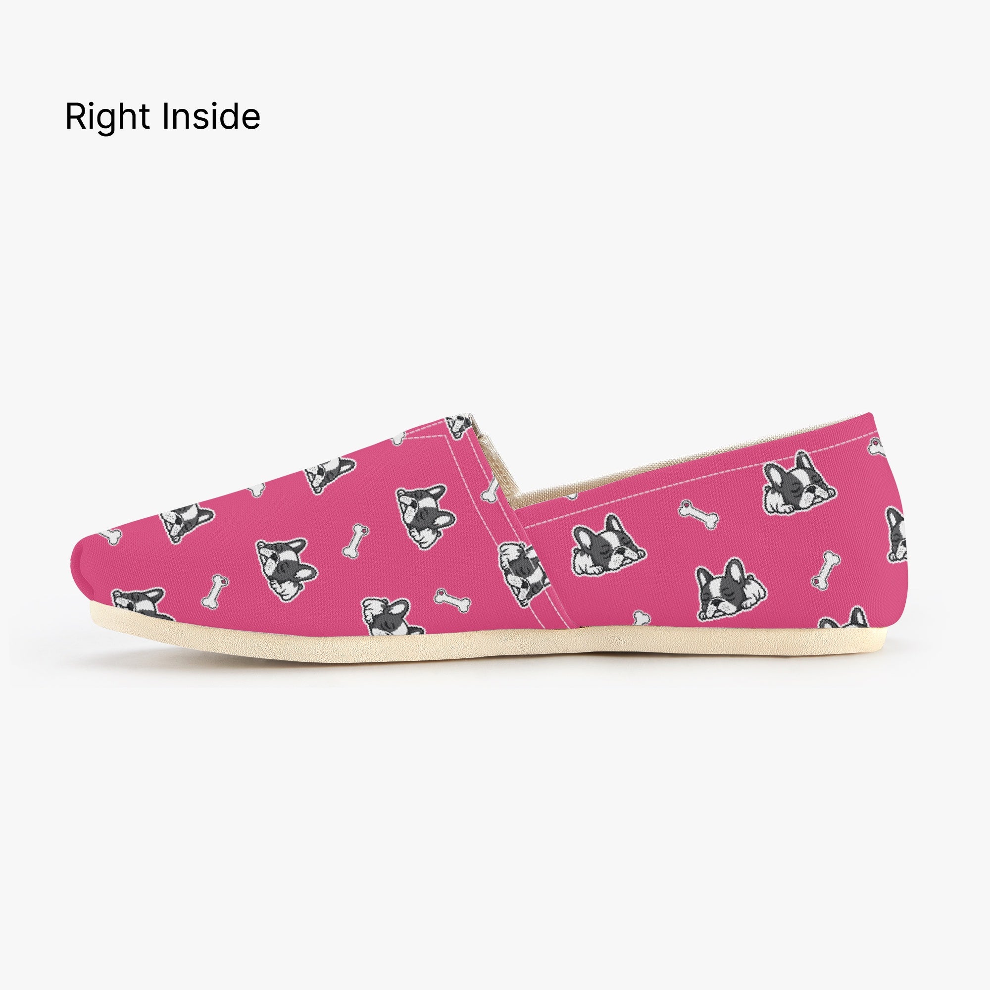 Bulldog Inspired Agouti - Everyday Casual Canvas Shoes For Dog Lovers