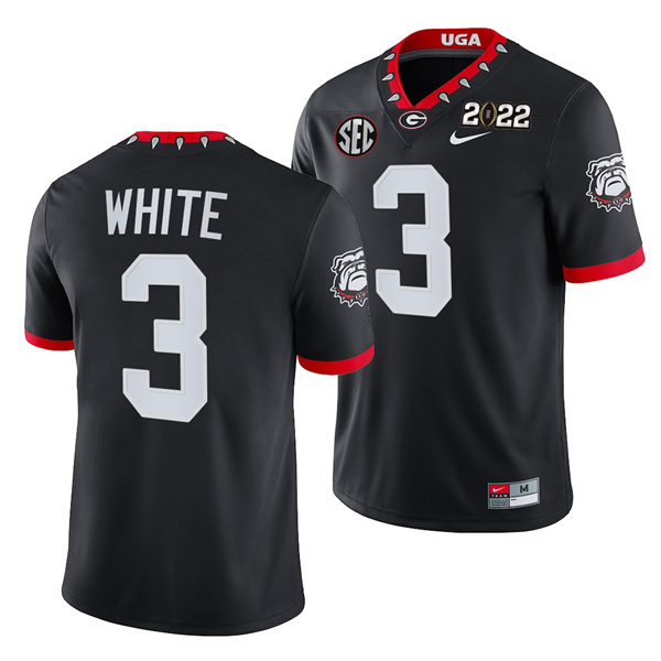 Men's Georgia Dawgs White 2022 match worn Zamir White #3 premium