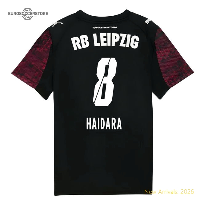 Genuine 2025-2026 Red Bull Leipzig Third Shirt (Kids) (Haidara 8)