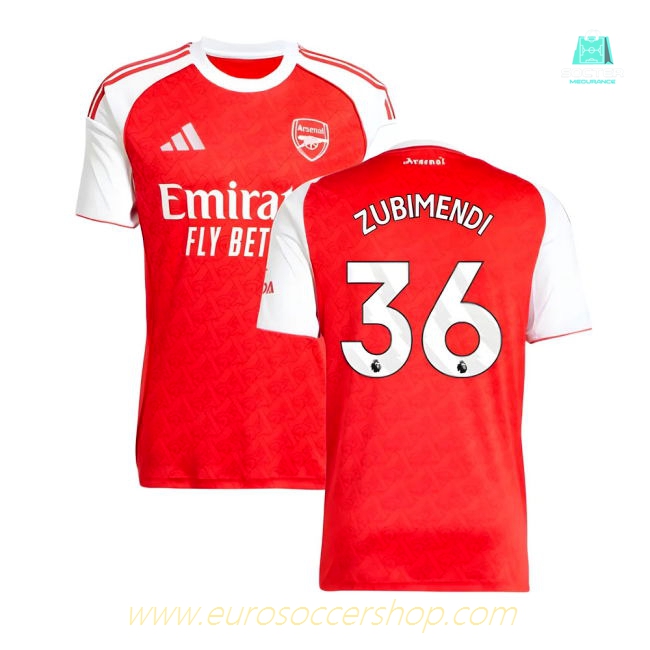 2025-2026 Arsenal Home Shirt (Zubimendi 36)
