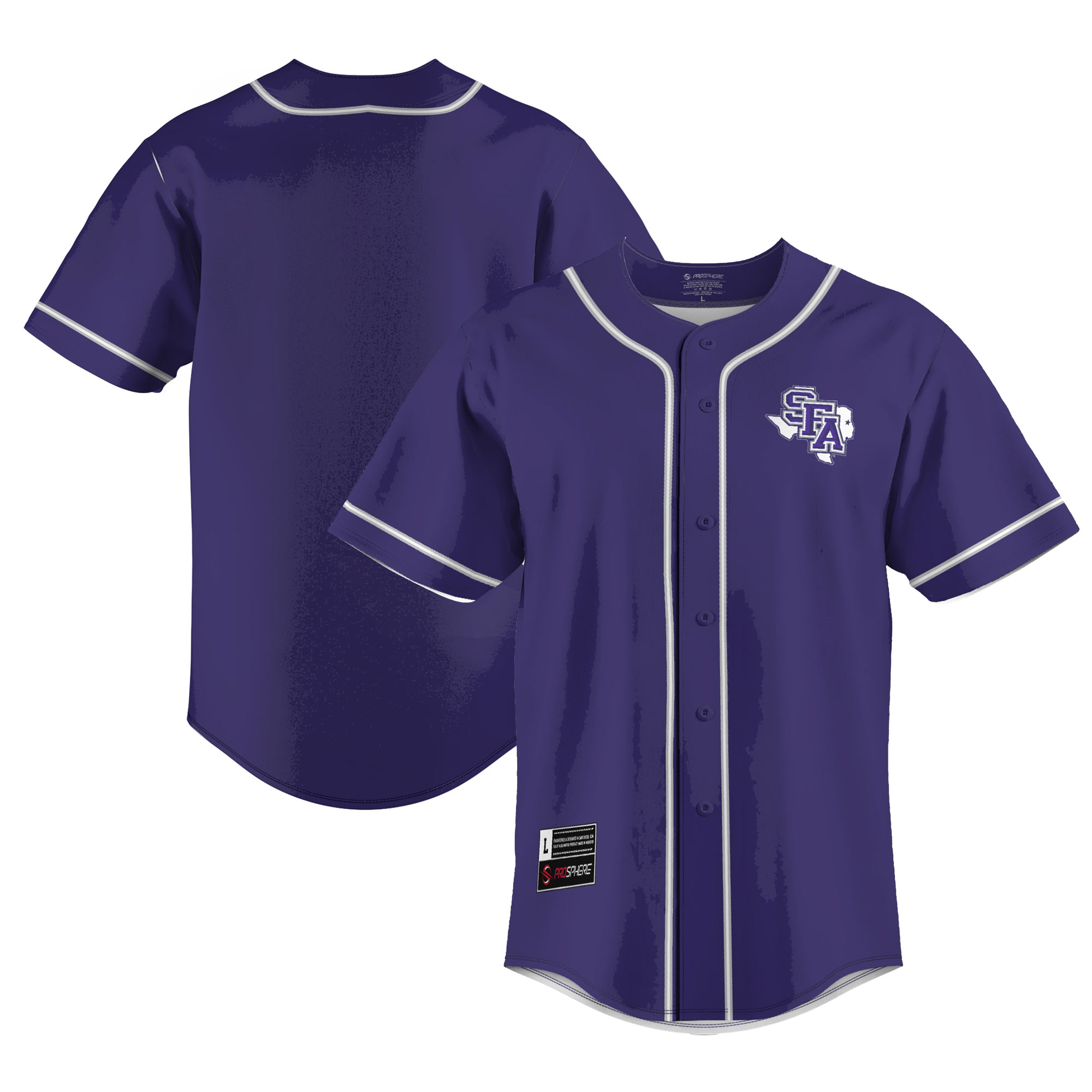 [NJP] Women's Stephen F Austin Lumberjacks GameDay Greats Lightweight Baseball Jersey - Purple