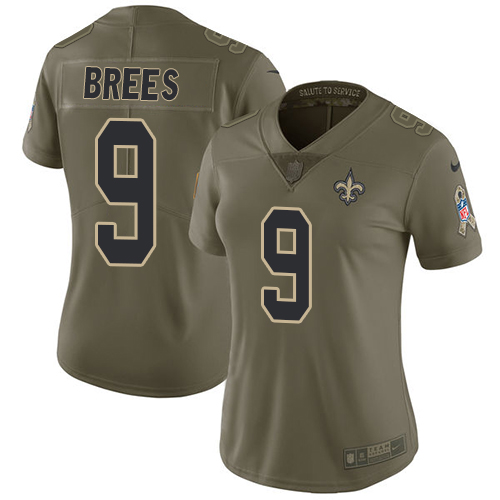 NFL O S Saints Drew Brees #9 Team Color Limited Game Jersey - Premium