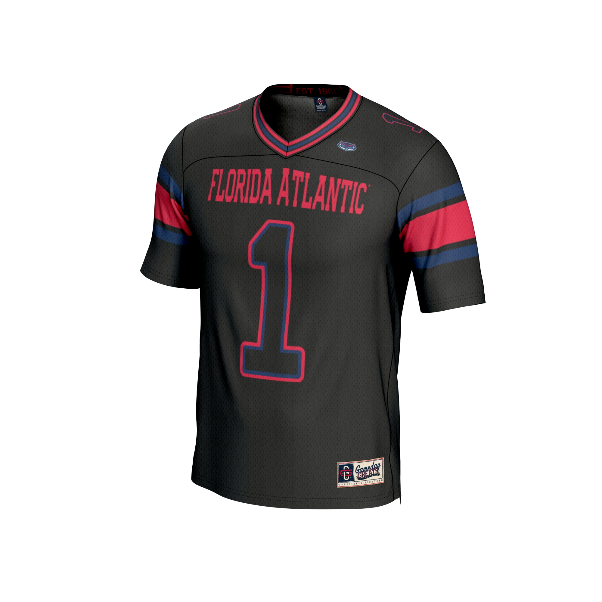 Florida Atlantic Owls #1 Football Jersey - Black | Stadium Series 2026