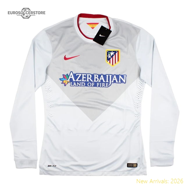 Outstanding 2014-2015 Atletico Madrid Long Sleeve Away - Player Issue