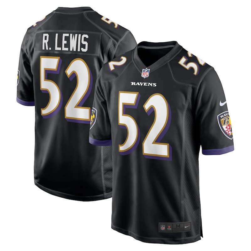None Ray Lewis Baltimore Ravens Powerhouse Team Replica Jersey