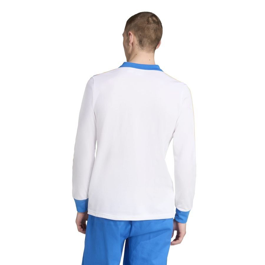 Real Madrid Polo Terrace Icons - White/Blue Bird Long Sleeves