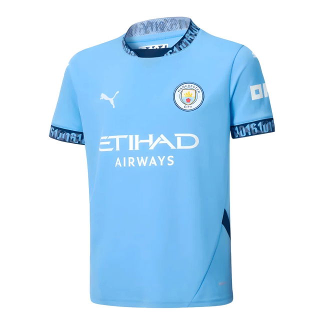 2024-20 Man City Soccer Jerseys superior Home Shirt - Kids