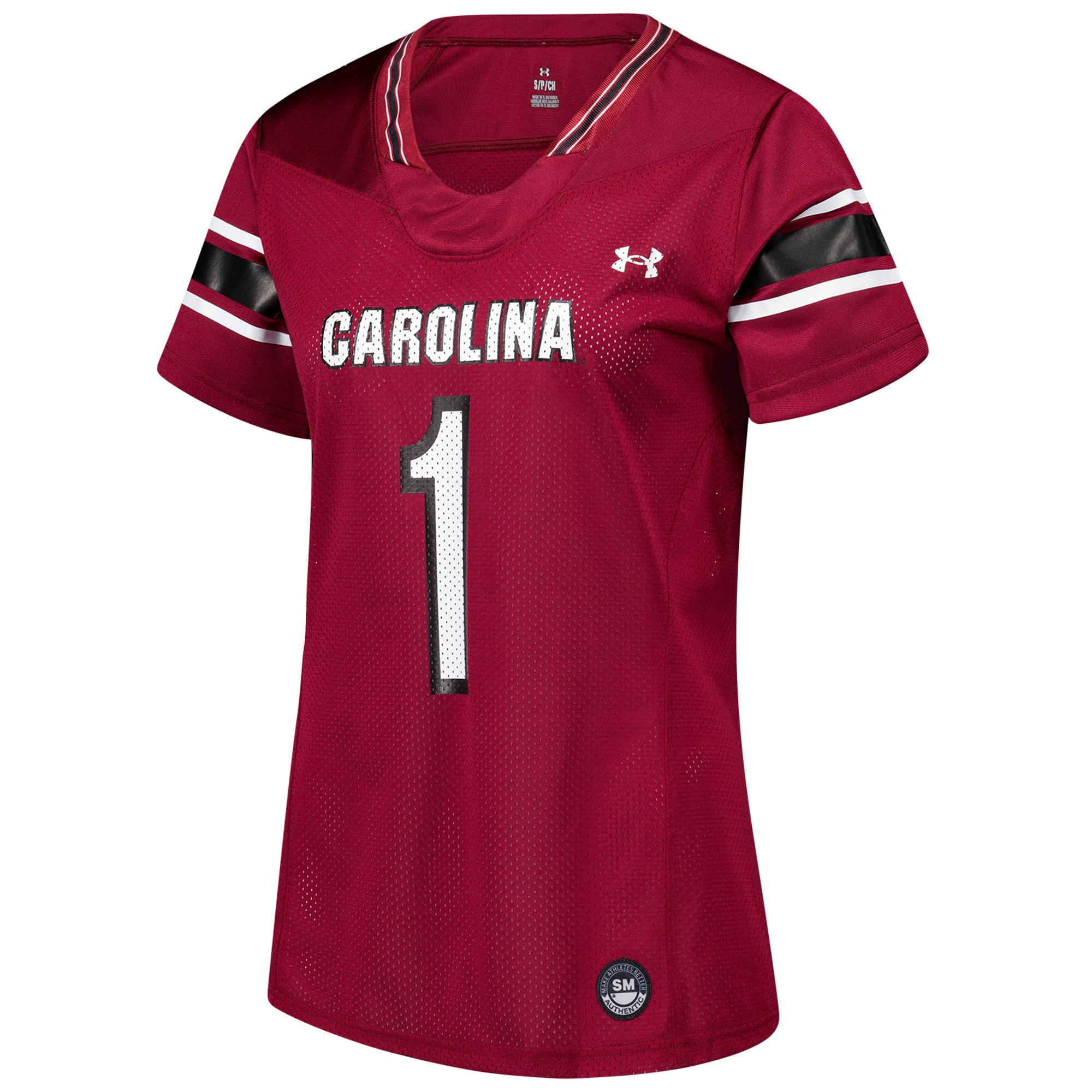 #1 South Carolina Gamecocks Women's Replica Football Jersey - Garnet