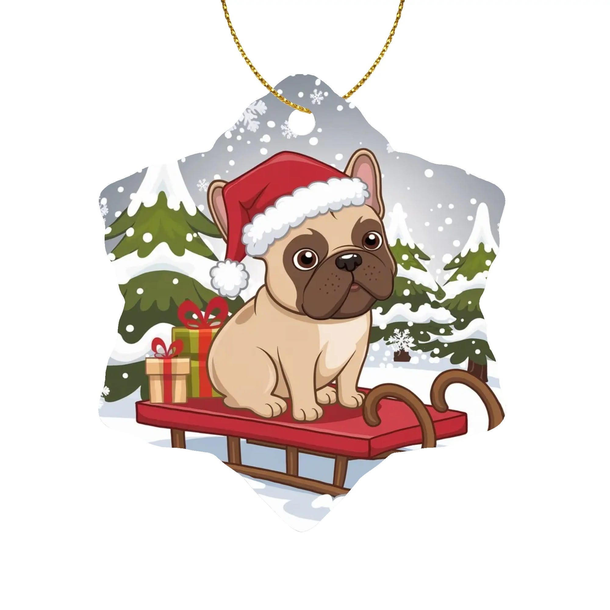French Bulldog Lover Coco Christmas Ornaments Chic Home Accent