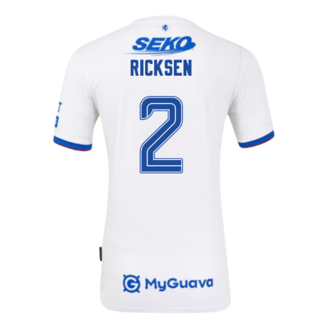 2025-2026 Rangers High Quality Away Away Ricksen 2 - Retro Comfort