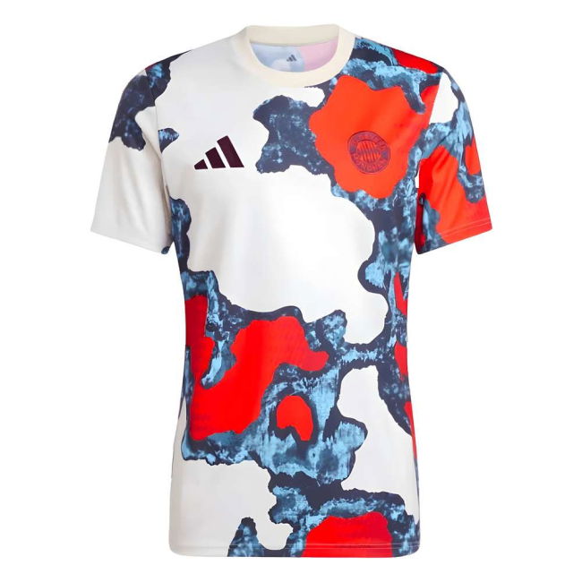 2024-2025 Bayern Breathable Shirt (White) Stretch Fabric