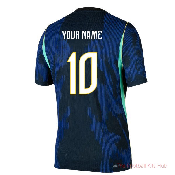 2026-2027 Brazil Match Away Jordan Aero-FIT Authentic Shirt (Your Name)