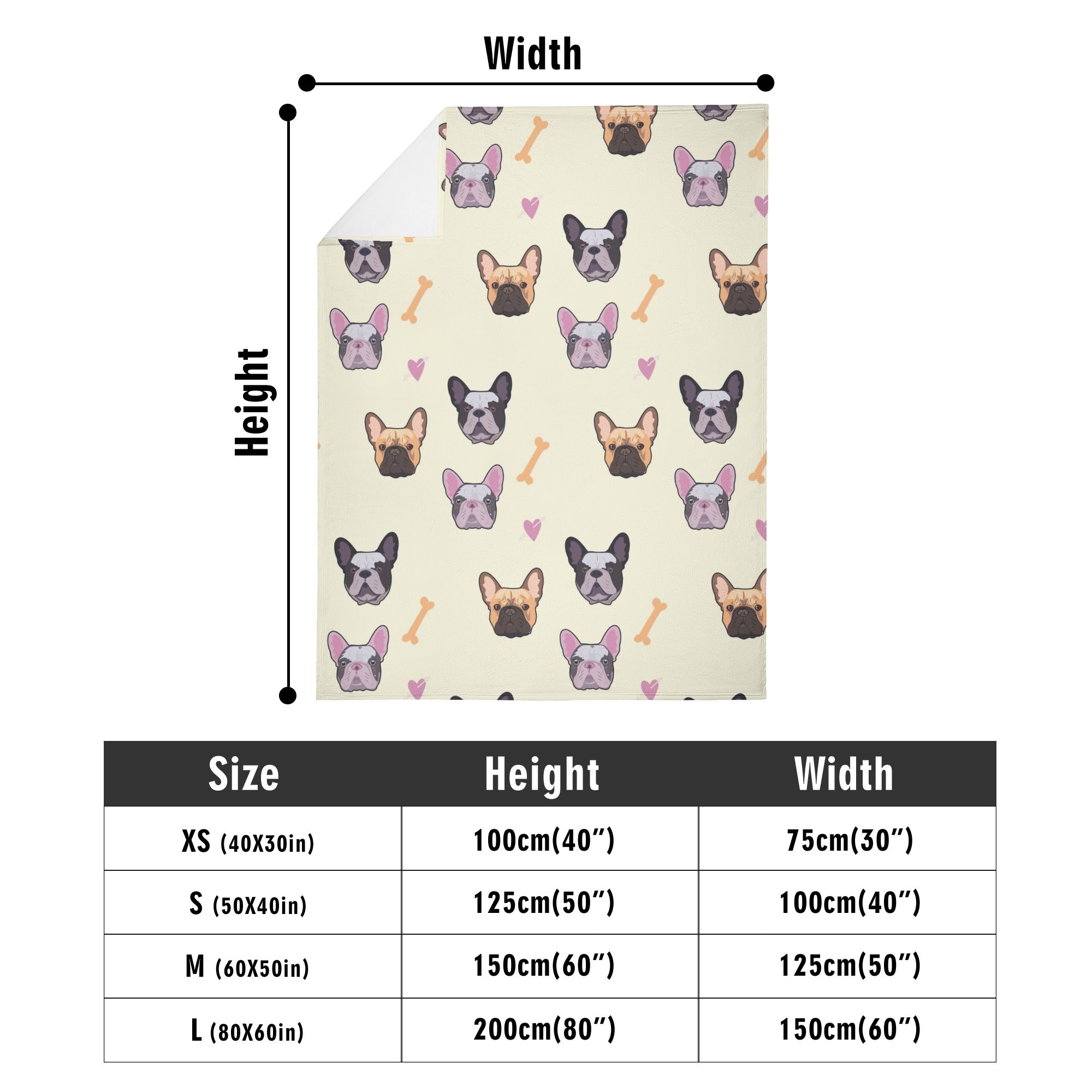 Warm Apollo- - Bulldog Blanket Indoor Use | Safe For Paws