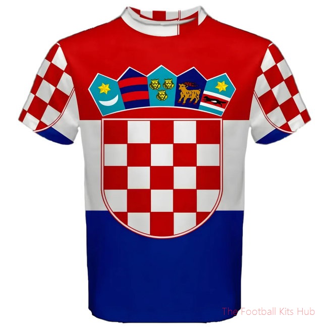 Men Croatia Flag Sublimated Sports Jersey UEFA Euro