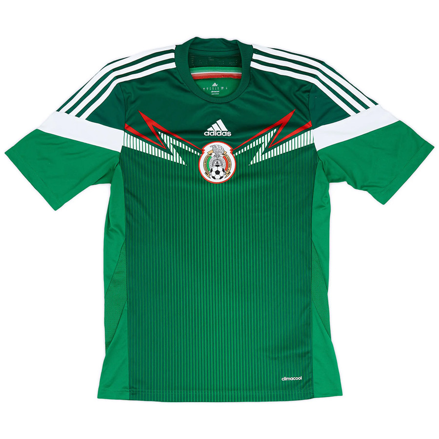 Professional Grade Retro Mexico Home Shirt World Cup 2014