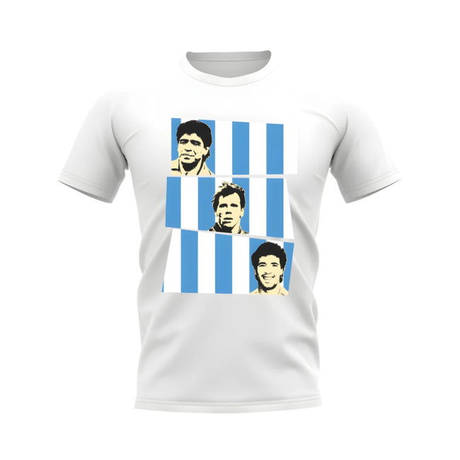 Maradona Zola Careca Napoli T-Shirt (White)