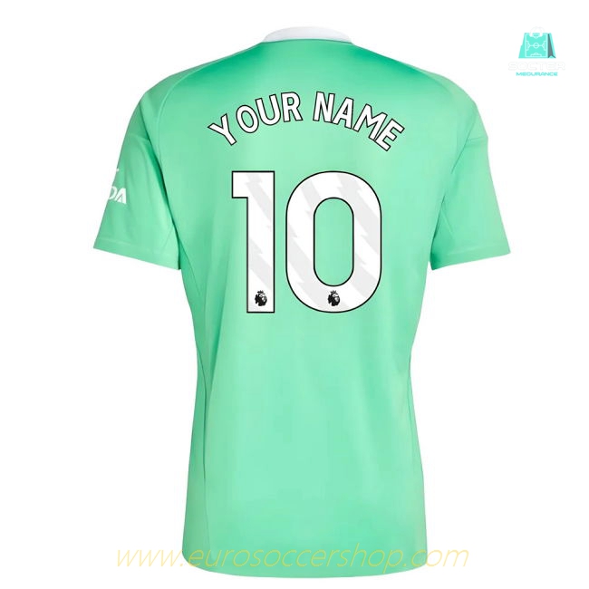 2025-2026 Arsenal Third Goalkeeper Shirt (Green) (Your Name)