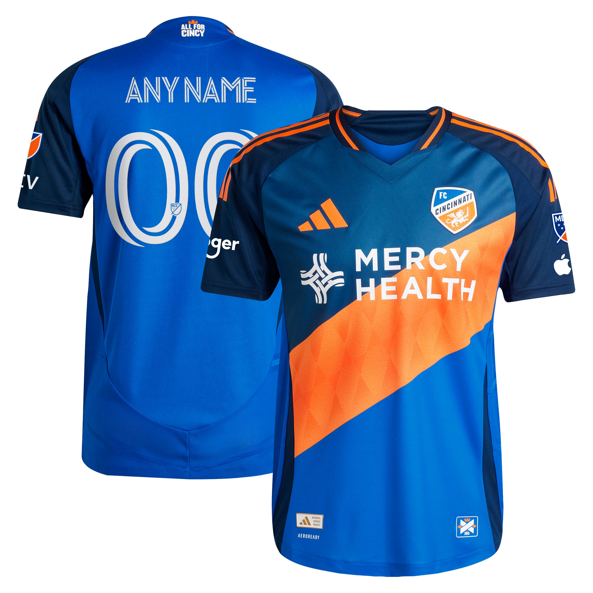 [LK] Women's FC Cincinnati 2025 Orange and Blue Legacy Kit Authentic Custom Jersey - Blue