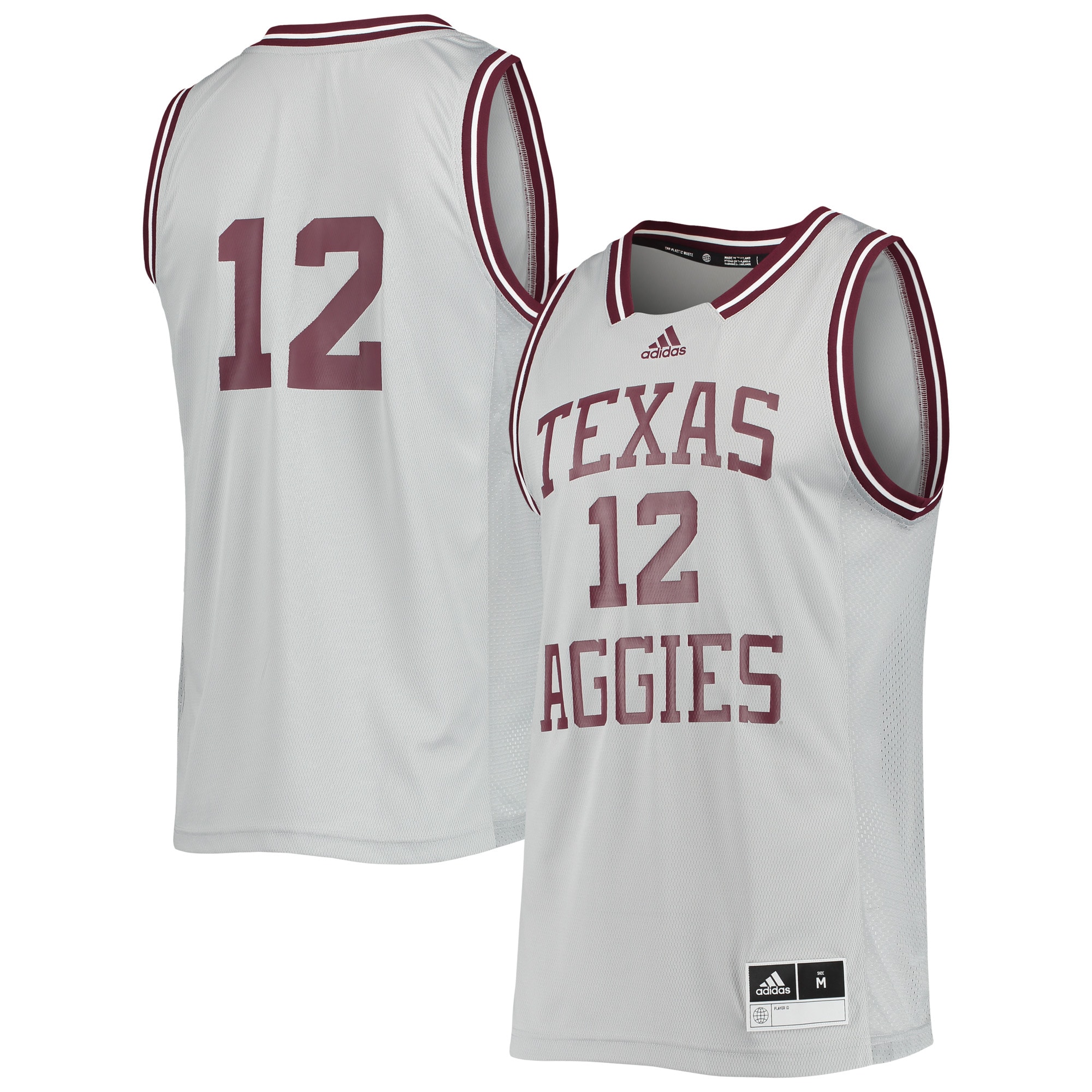 [NJP] Texas A&M Aggies Reverse Retro Jersey - Gray