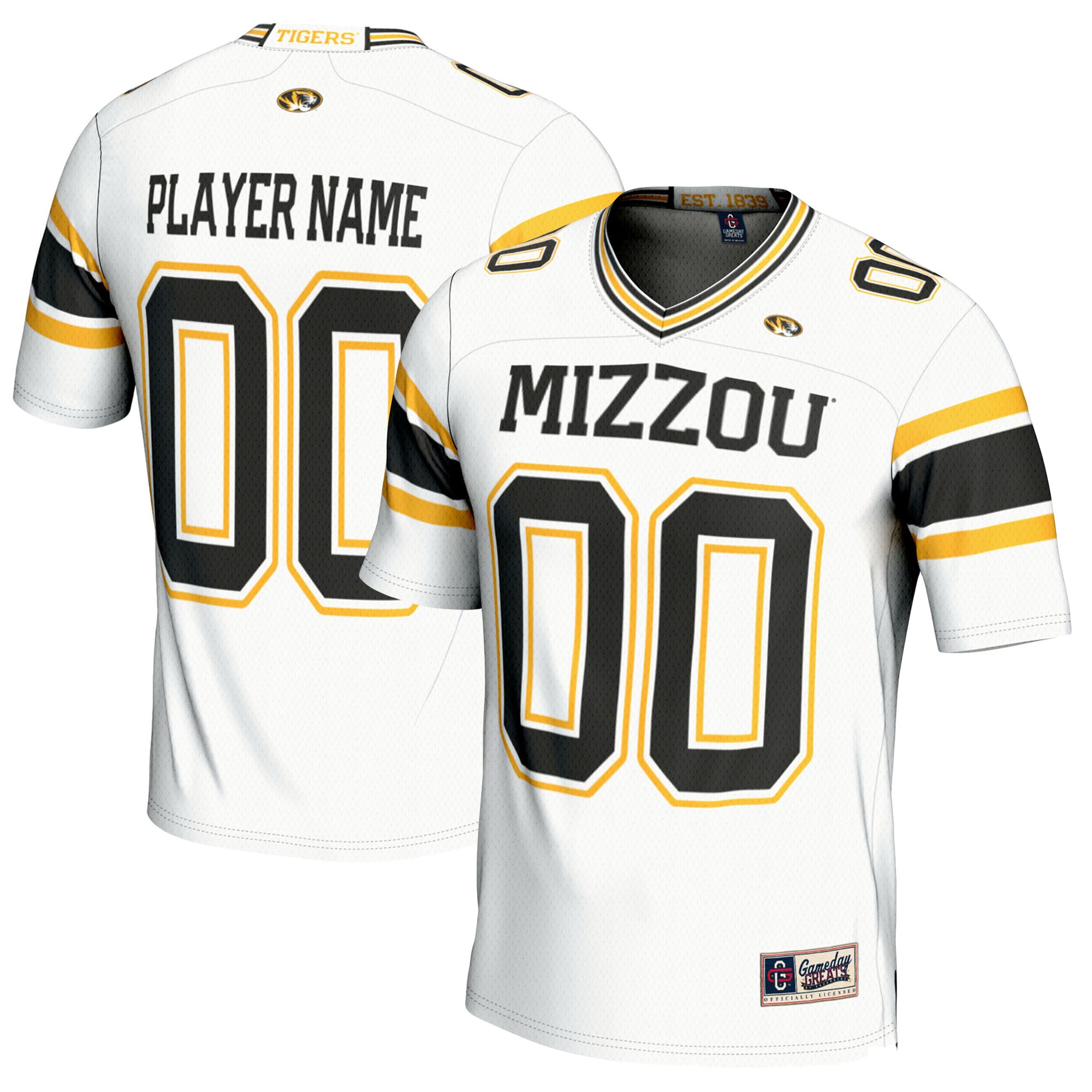 Missouri Tigers GameDay Greats Youth NIL Pick-A-Player 2026/2027 Football Jersey - White