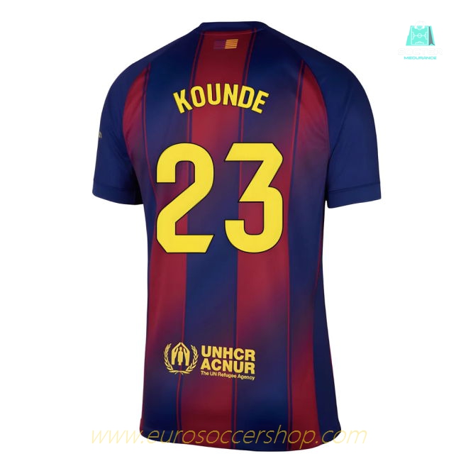 2025-2026 Barcelona Home Shirt (Kounde 23)