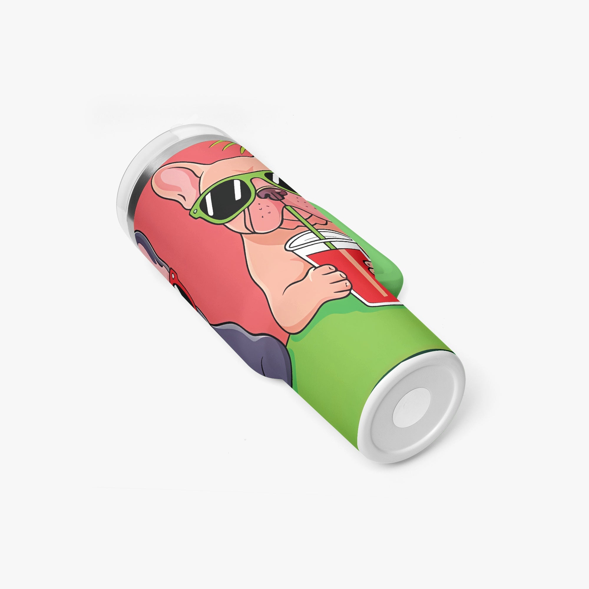 Lifestyle-Driven Kevin - Car Tumbler Cup for French Bulldog Lovers