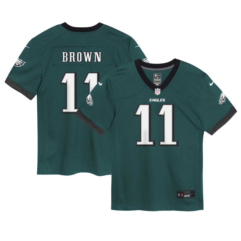 None A.J. Brown PHI Eagles Energetic Premium Jersey Football Apparel