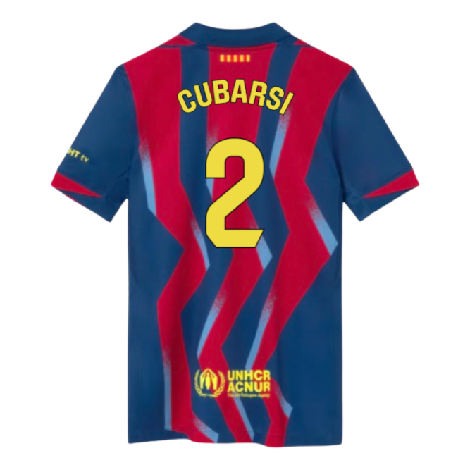 Exceptional 2025-2026 Blaugrana Fourth Jersey (kids) (cubarsi 2)