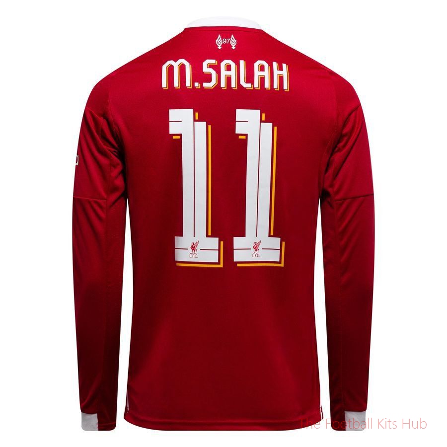Liverpool Home Shirt 2025/26 Champions League Long Sleeves M.SALAH 11
