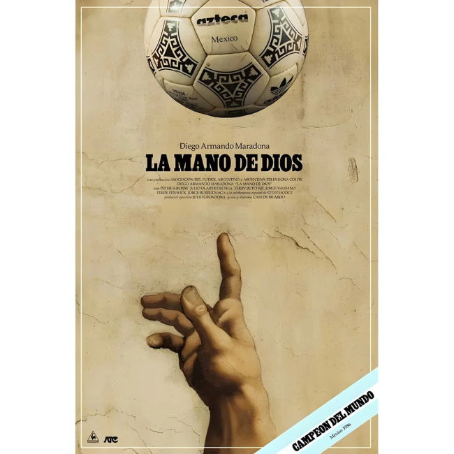 Pennarello: Le mano de dios 1986 - White