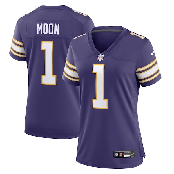 None Warren Moon Game Jersey - Purple | NFL Player Jersey | NFL Footba
