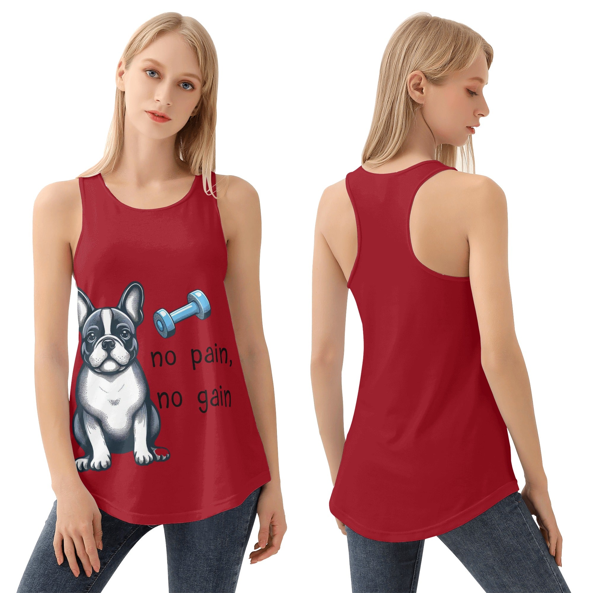 French Bulldog Lover Stella Women Tank Tops Everyday Casual Wear