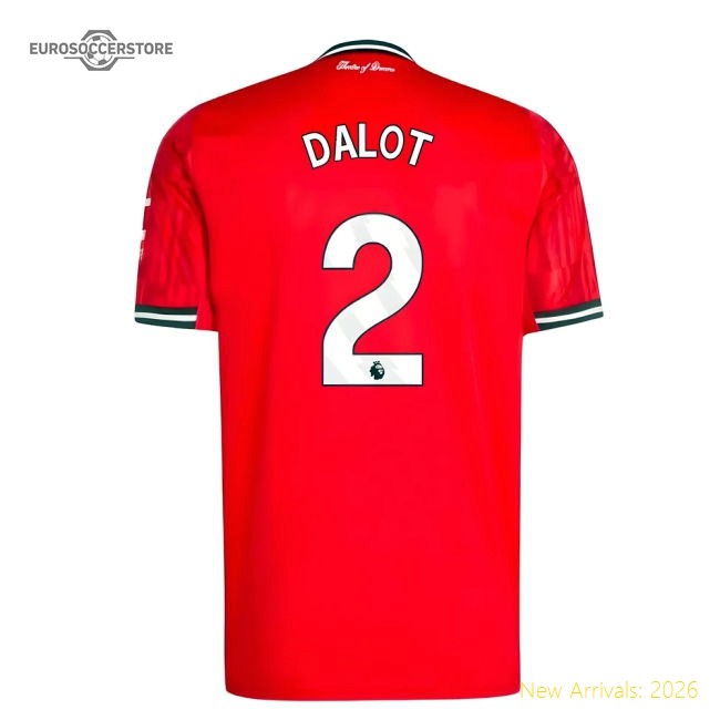 2025-2026 Man Utd Home Shirt (Dalot 2)
