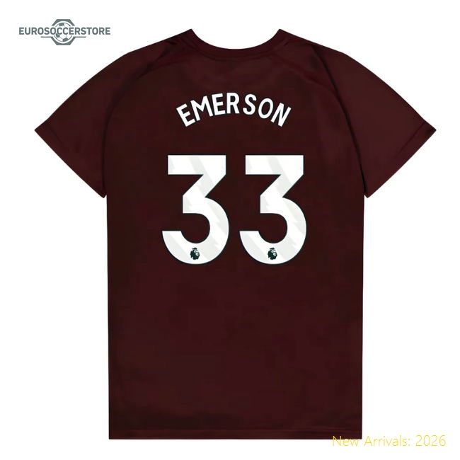 West Ham Kids Child-friendly Emerson Jersey 2025-2026 Lightweight