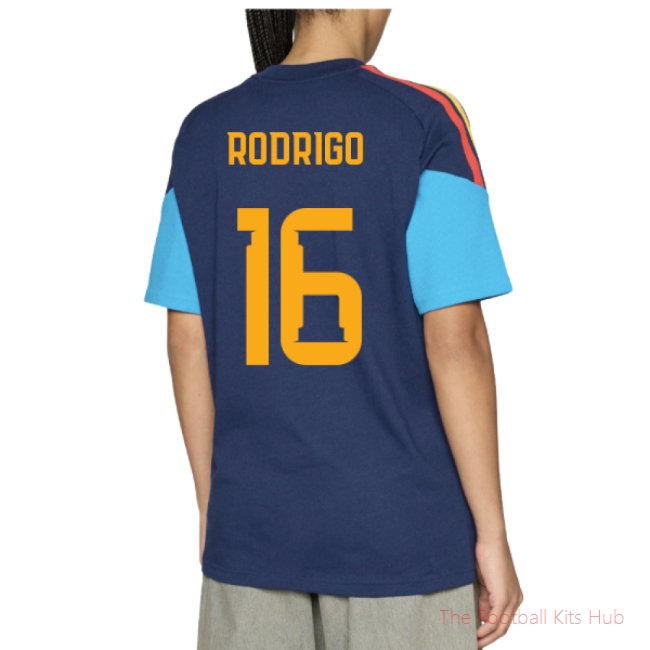 [LK] 2026/27 Spain Training Tee (Night Indigo) (Rodrigo 16)