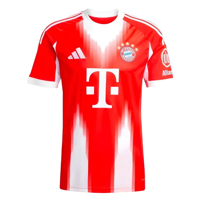 2025-2026 Bayern Home Shirt Durable Stitching Moisture Wicking