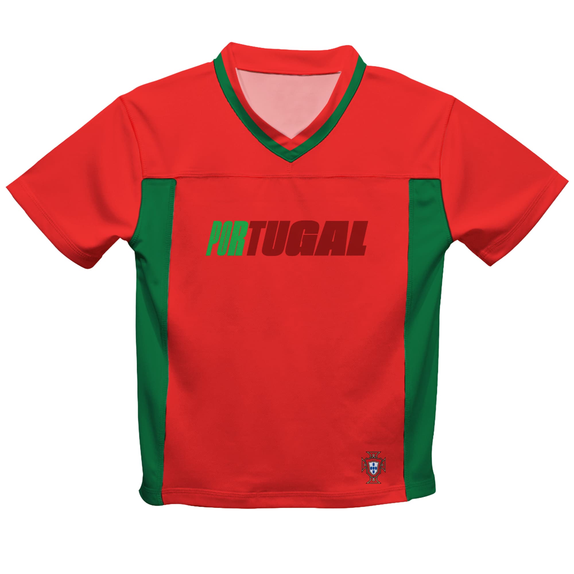 [SJH] Portugal National Team Vive La Fete Youth Mesh Football Jersey - Red