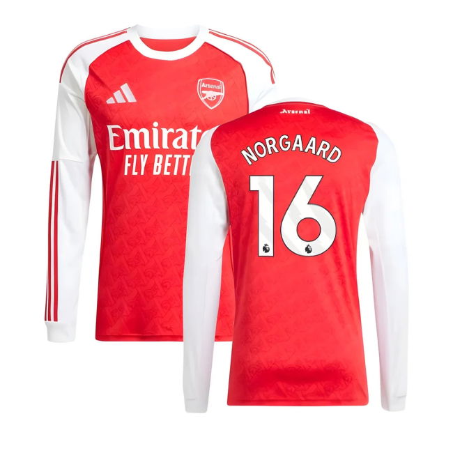 Trendy 2025-2026 Arsenal Home Soccer Jersey Genuine Norgaard 16 A#650