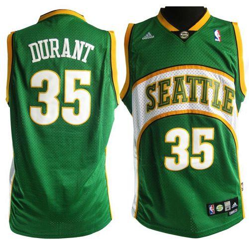 Green Kevin Durant #35 Jersey - Cost-Effective Basketball Jersey